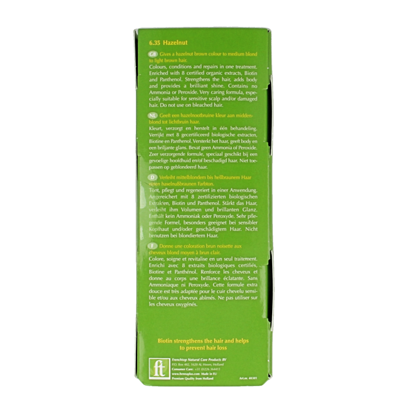 Henna Plus Colour cream 6.35 hazelnut 60 Milliliter