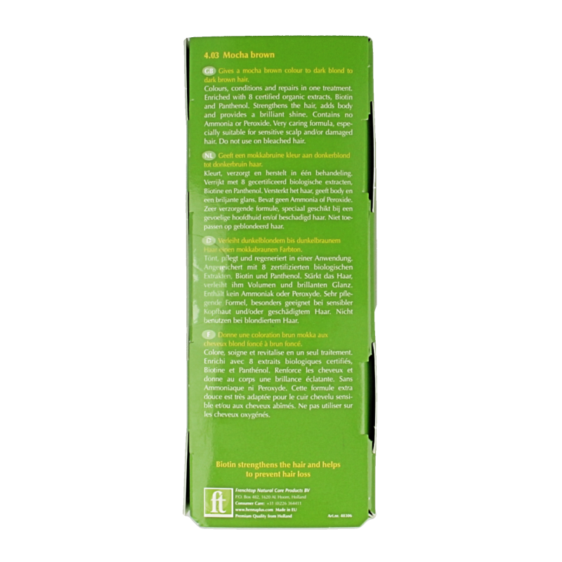 Henna Plus Colour cream 4.03 mocha brown 60 Milliliter