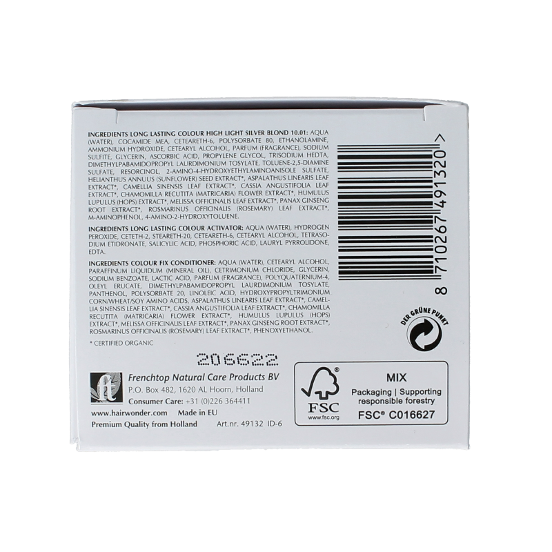 Henna Plus Long lasting colour 10.01 silver blond 100 Milliliter