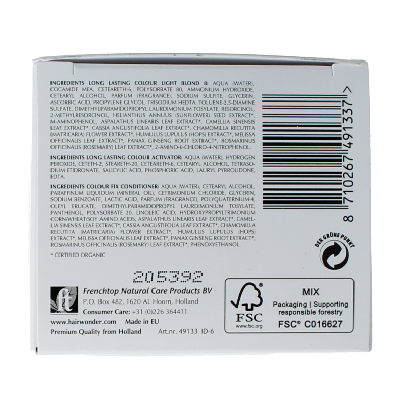 Henna Plus Long lasting colour 8 light blond 100 Milliliter