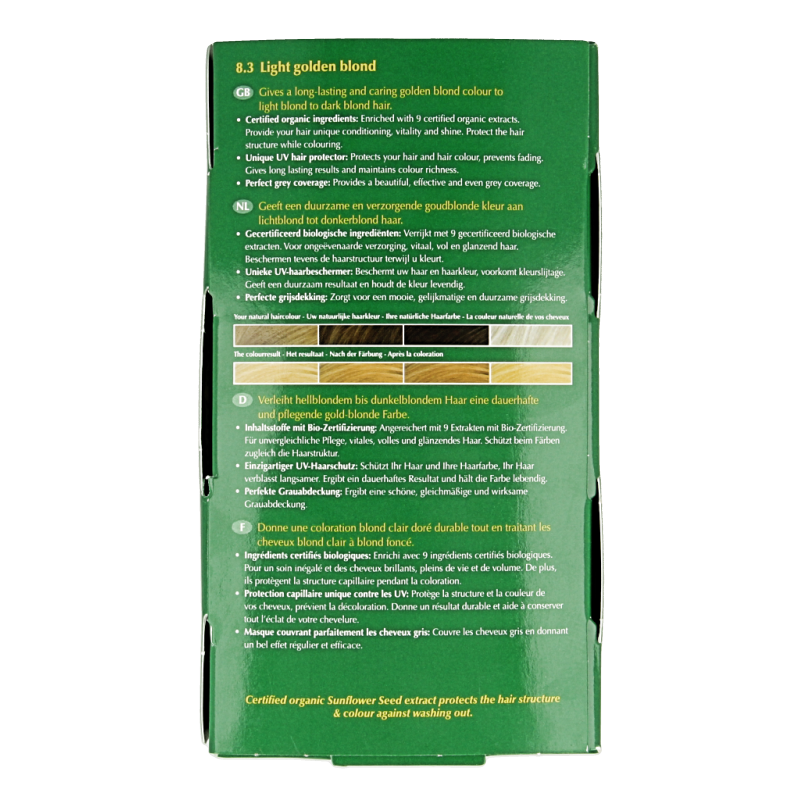 Henna Plus Long lasting colour 8.3 golden blond 100 Milliliter