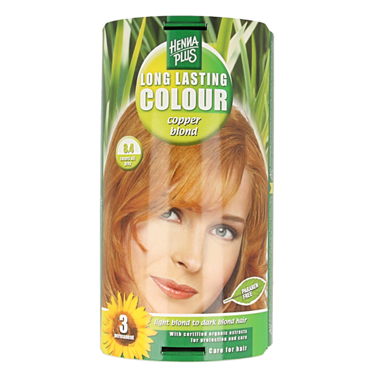 Henna Plus Long lasting colour 8.4 copper blond 100 Milliliter