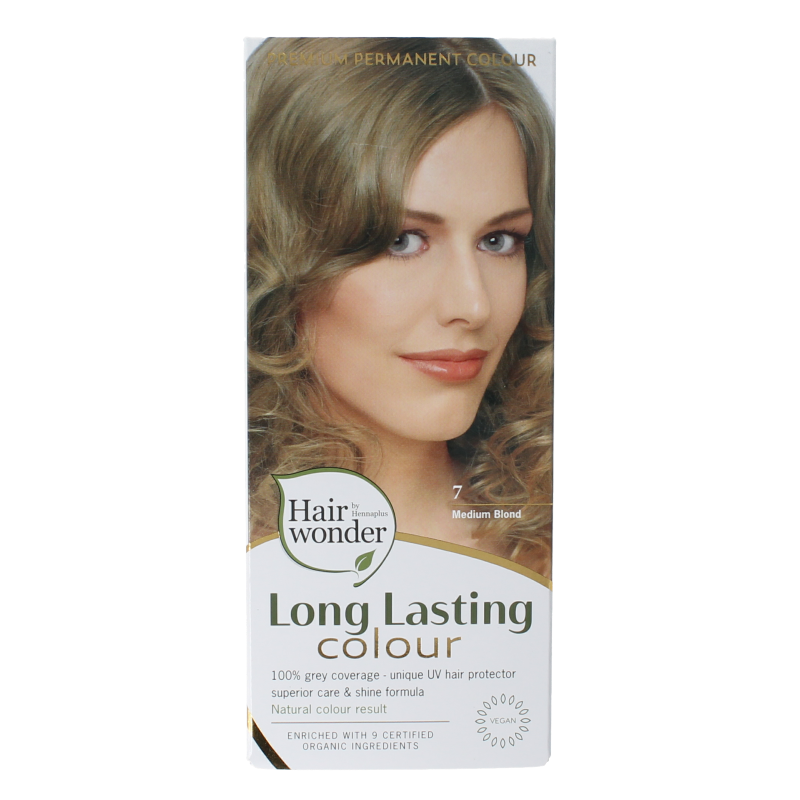 Henna Plus Long lasting colour 7 medium blond 100 Milliliter