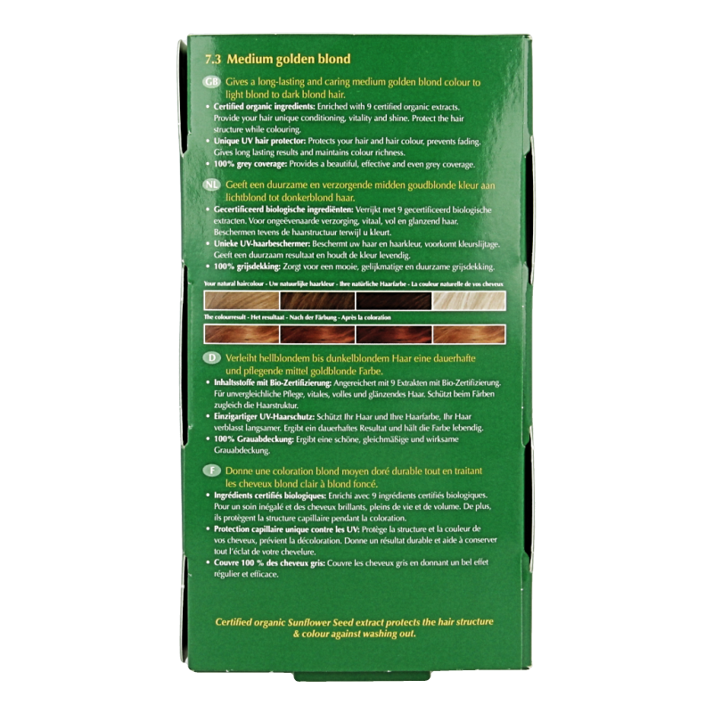 Henna Plus Long lasting colour 7.3 medium golden blond 100 Milliliter