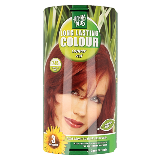 Henna Plus Long lasting colour 7.46 copper red 100 Milliliter
