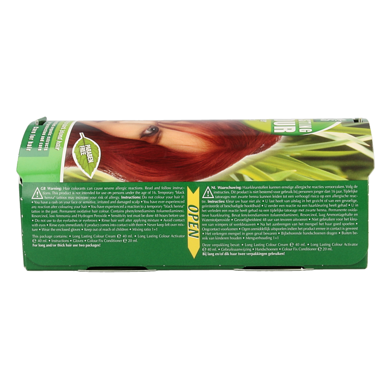 Henna Plus Long lasting colour 7.46 copper red 100 Milliliter