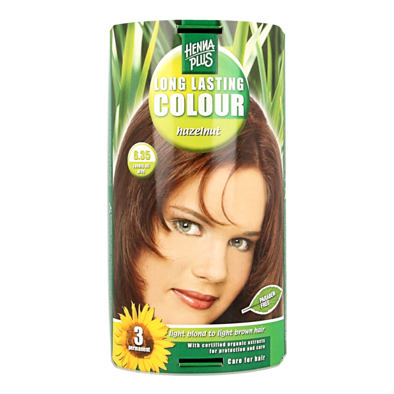 Henna Plus Long lasting colour 6.35 hazelnut 100 Milliliter