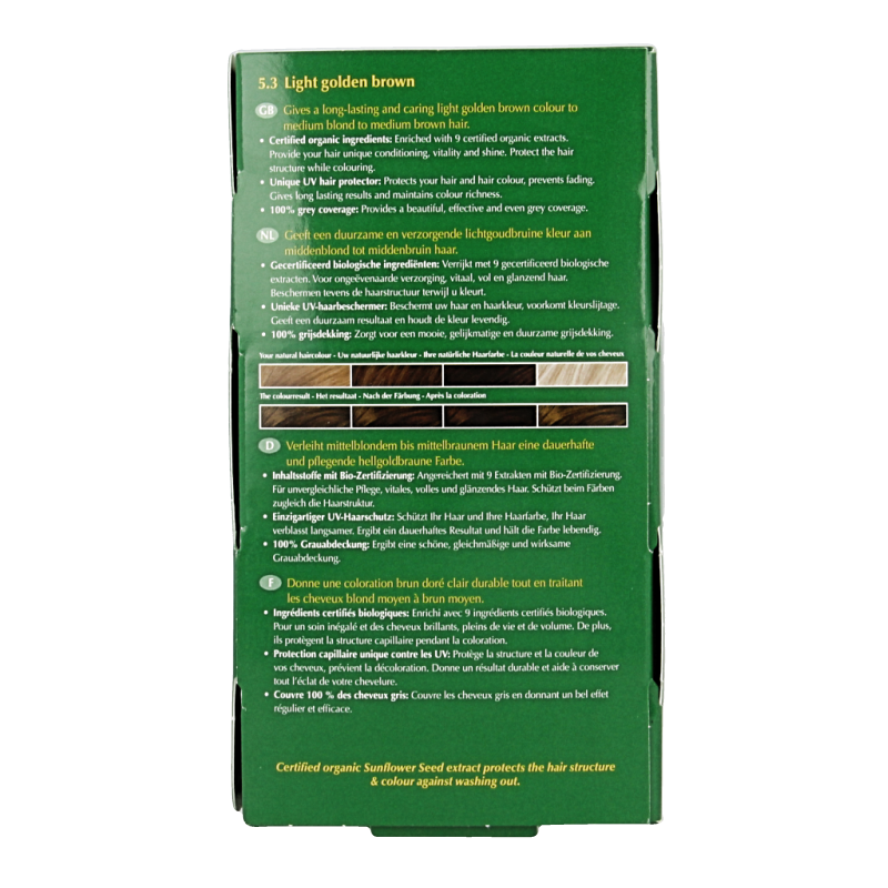 Henna Plus Long lasting colour 5.3 golden brown 100 Milliliter