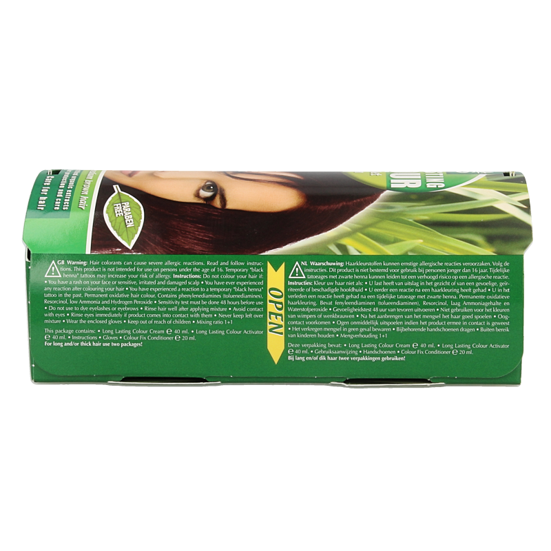 Henna Plus Long lasting colour 4.67 red violet brown 100 Milliliter