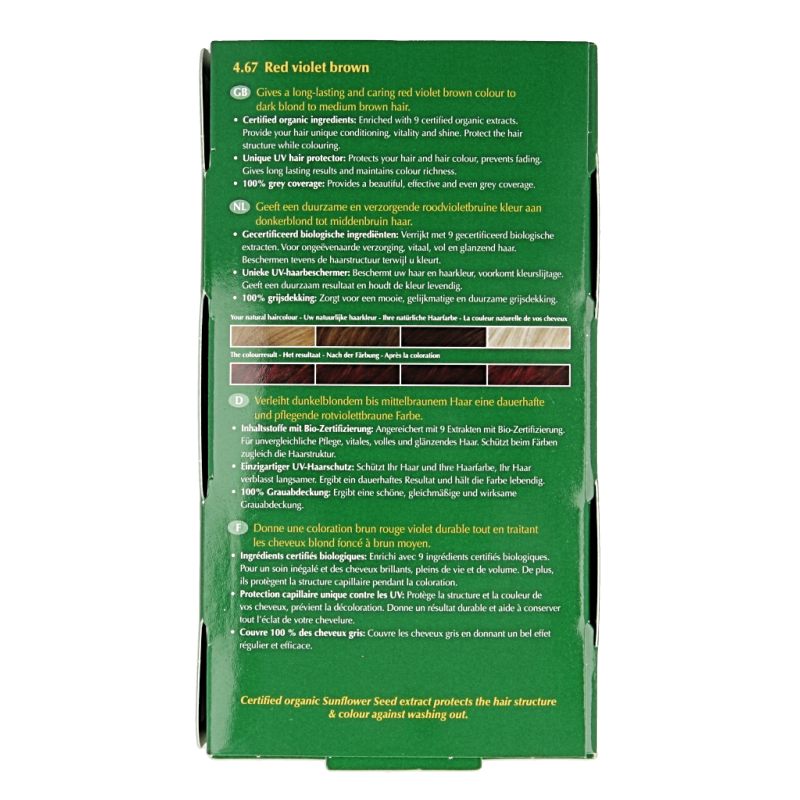 Henna Plus Long lasting colour 4.67 red violet brown 100 Milliliter