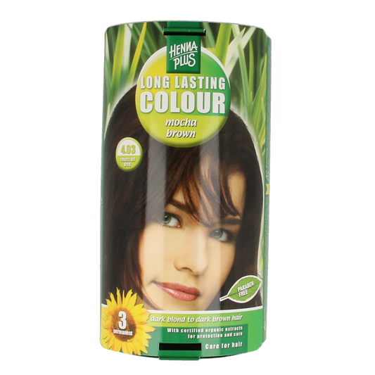 Henna Plus Long lasting colour 4.03 mocha brown 100 Milliliter