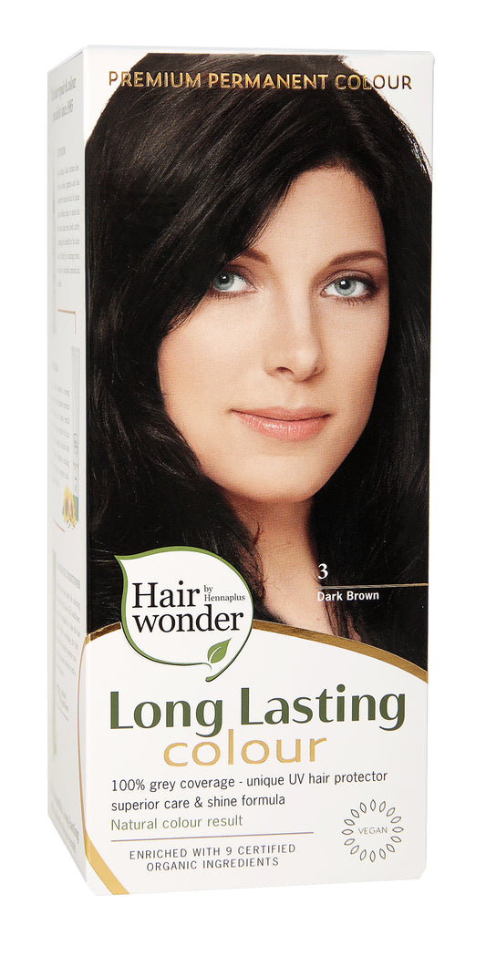 Henna Plus Long lasting colour 3 dark brown 100 Milliliter