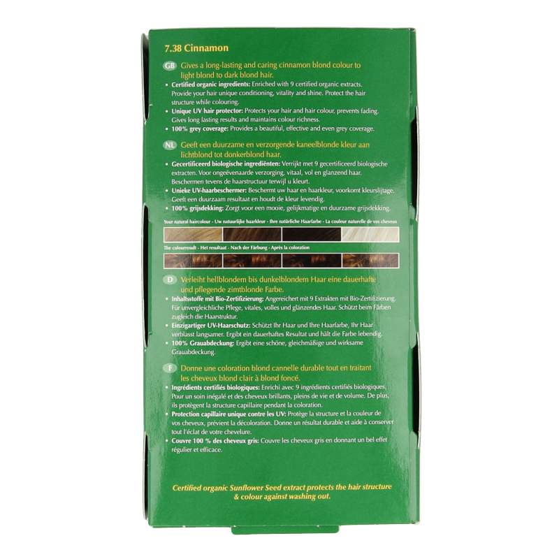Henna Plus Long lasting colour 7.38 cinnamon 100 Milliliter