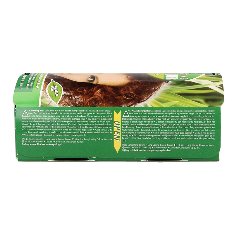 Henna Plus Long lasting colour 7.54 cafe latte 100 Milliliter