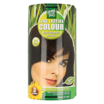 Henna Plus Long lasting colour 3.44 dark copper brown 100.00 Milliliter