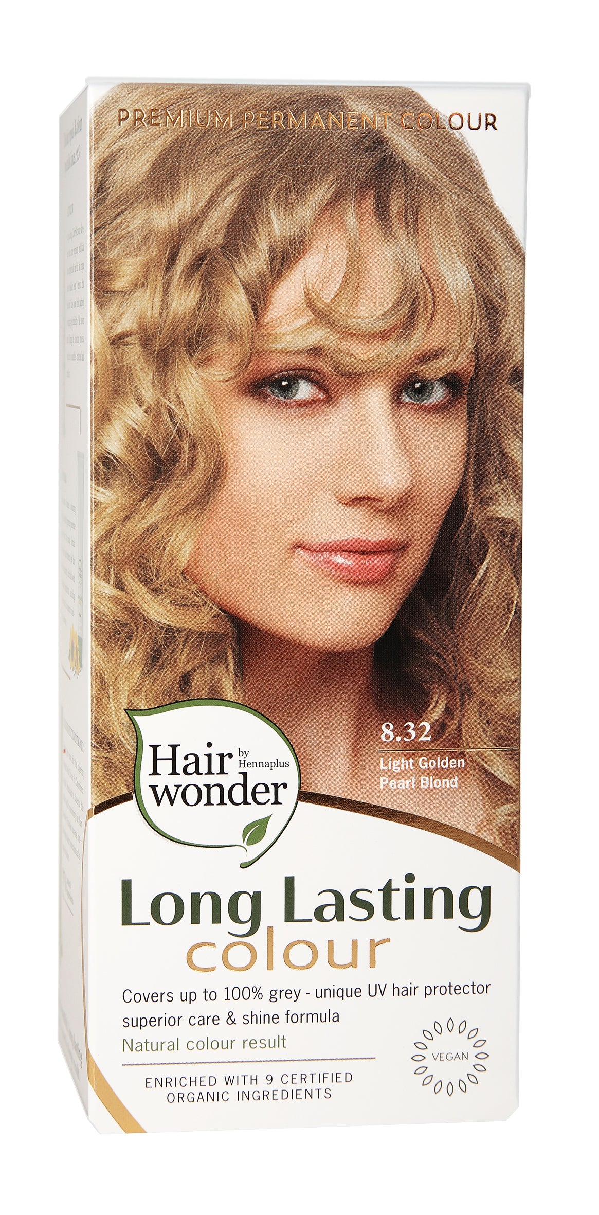Hairwonder Long lasting colour licht golden peach blond 8.32 100.00 Milliliter