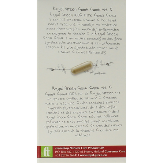 Royal Green Camu camu vitamine C 60.00 Vegetarische capsules