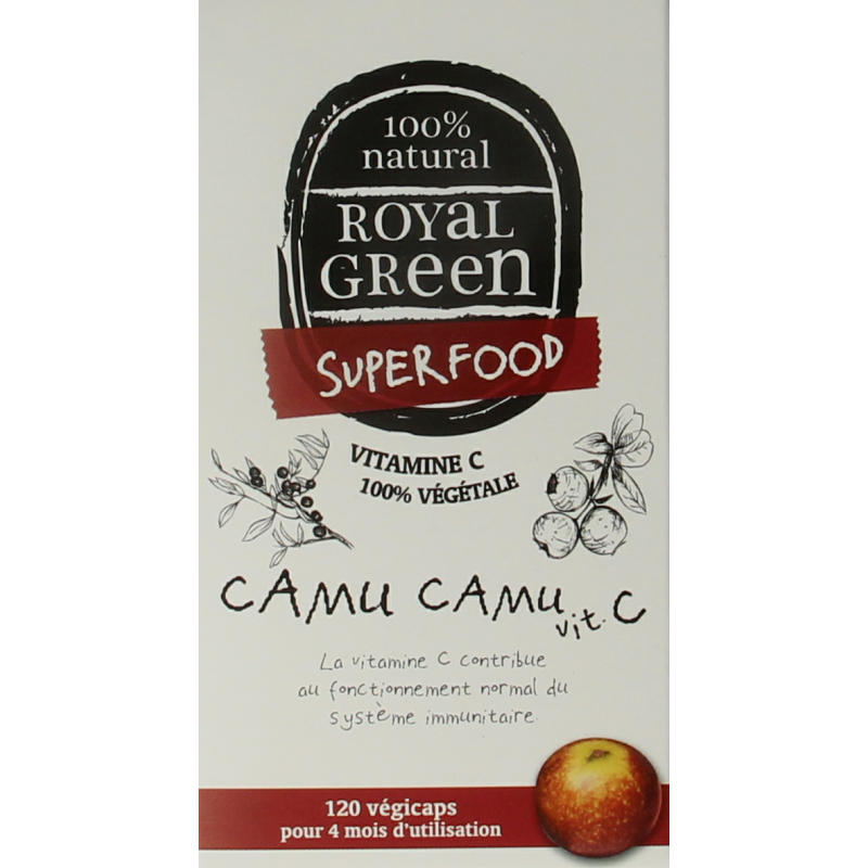 Royal Green Camu camu vitamine C 120 Vegetarische capsules
