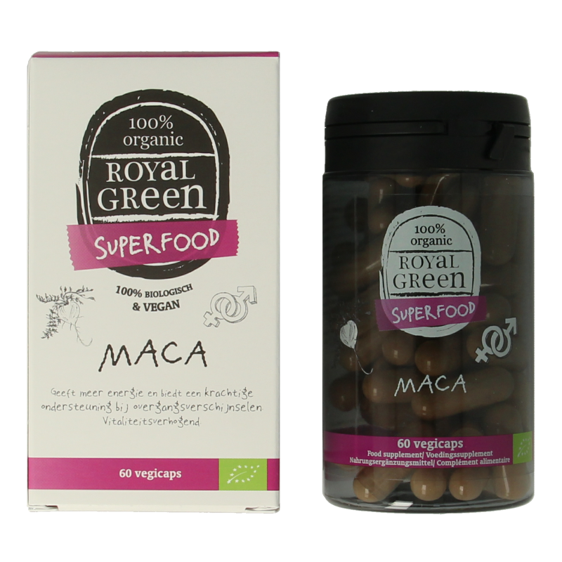 Royal Green Maca bio 60 Vegetarische capsules