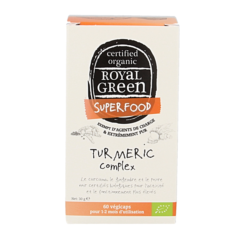 Royal Green Turmeric complex bio 60 Vegetarische capsules