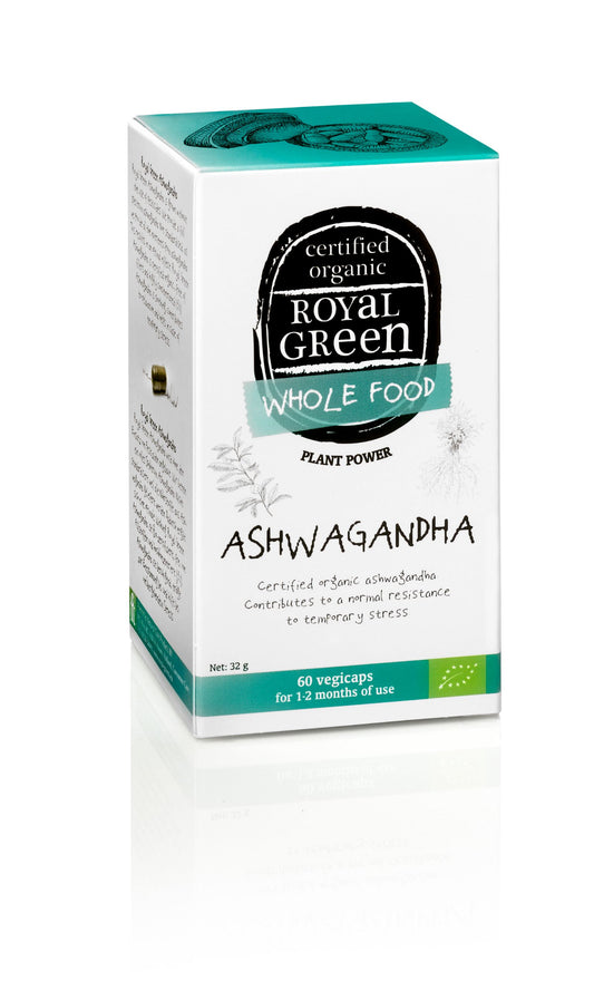 Royal Green Ashwagandha bio 60.00 Vegetarische capsules