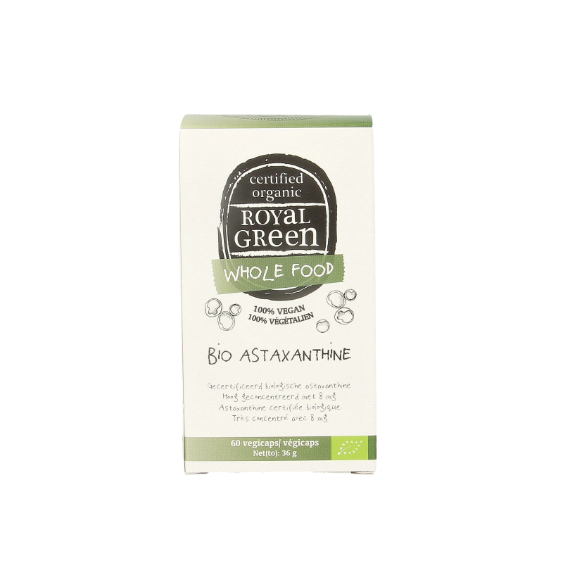 Royal Green Astaxanthine bio 60 Vegetarische capsules