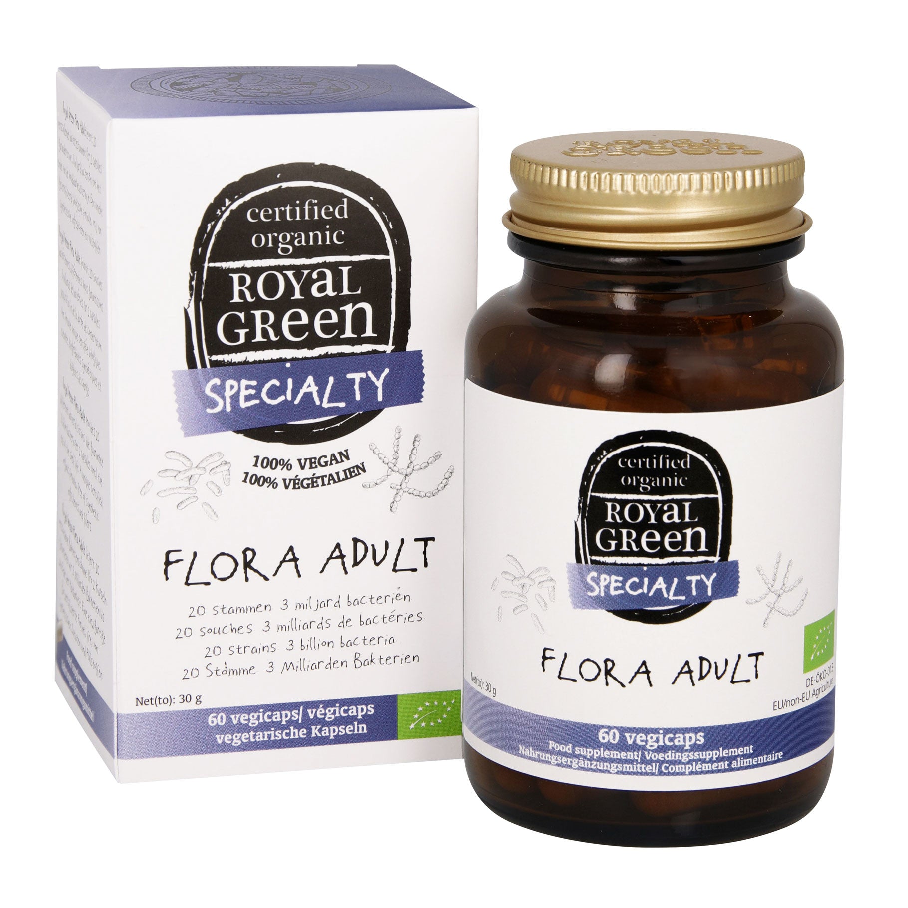 Royal Green Flora adult bio 60 Vegetarische capsules