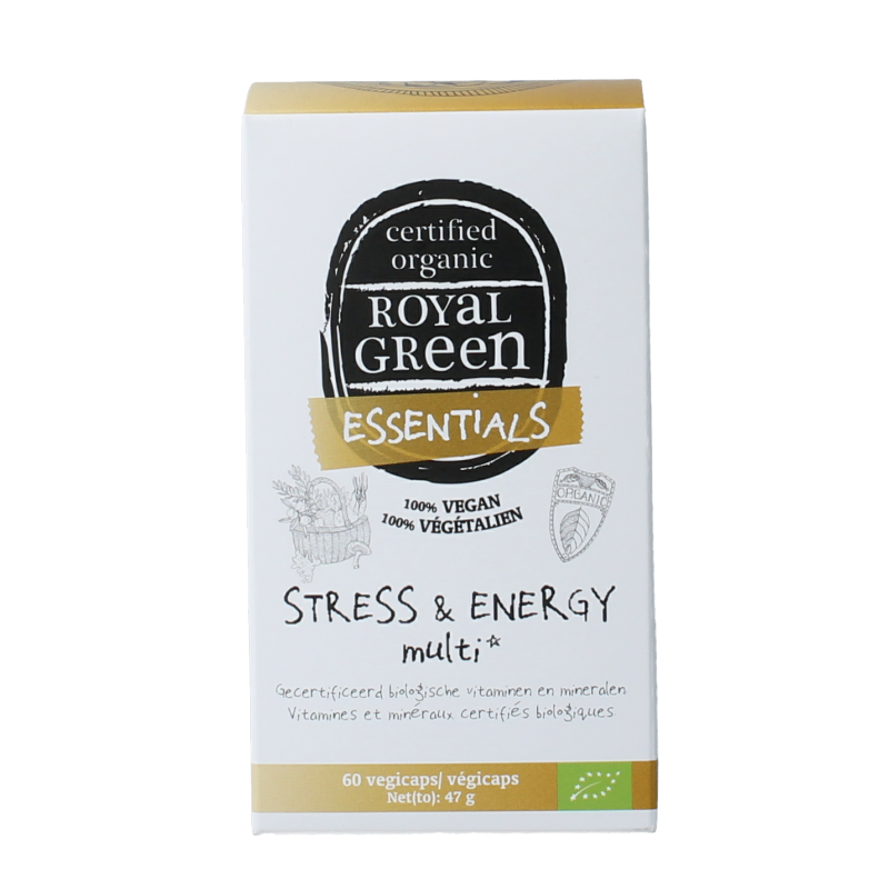 Royal Green Stress & energy multi bio 60 Vegetarische capsules