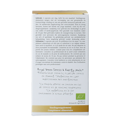 Royal Green Stress & energy multi bio 60.00 Vegetarische capsules
