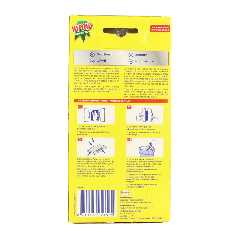 Vapona Zilvervisjesval 2 Stuks