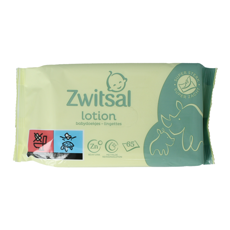Zwitsal Billendoekjes lotion 65 Stuks