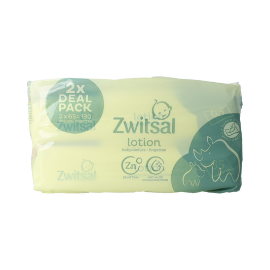 Zwitsal Billendoekjes met lotion 65 stuks 2.00 Stuks