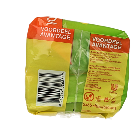 Zwitsal Billendoekjes met lotion 65 stuks 2 Stuks
