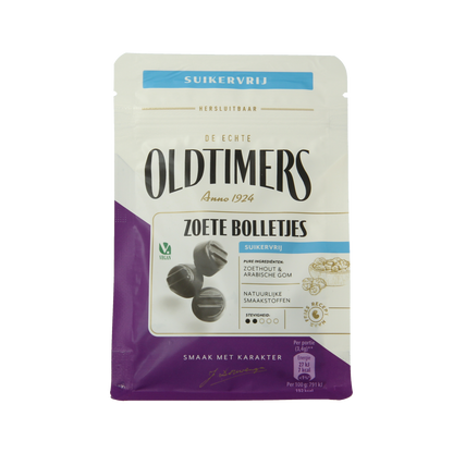 Oldtimers Zoete bolletjes suikervrij 100.00 Gram