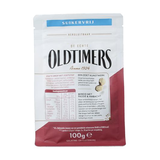 Oldtimers Zoethout rotsjes 100 Gram