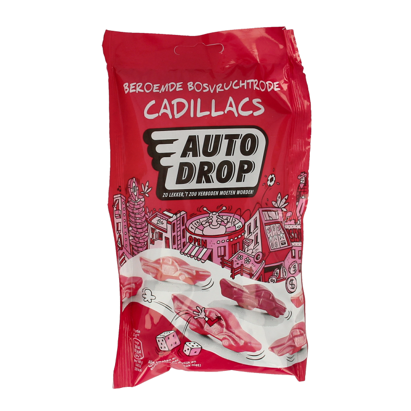 Autodrop Rode cadillacs bosvruchten 150 Gram