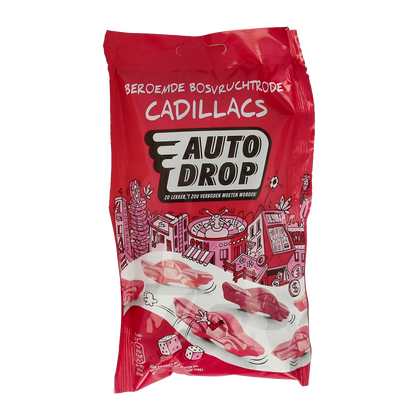 Autodrop Rode cadillacs bosvruchten 150.00 Gram
