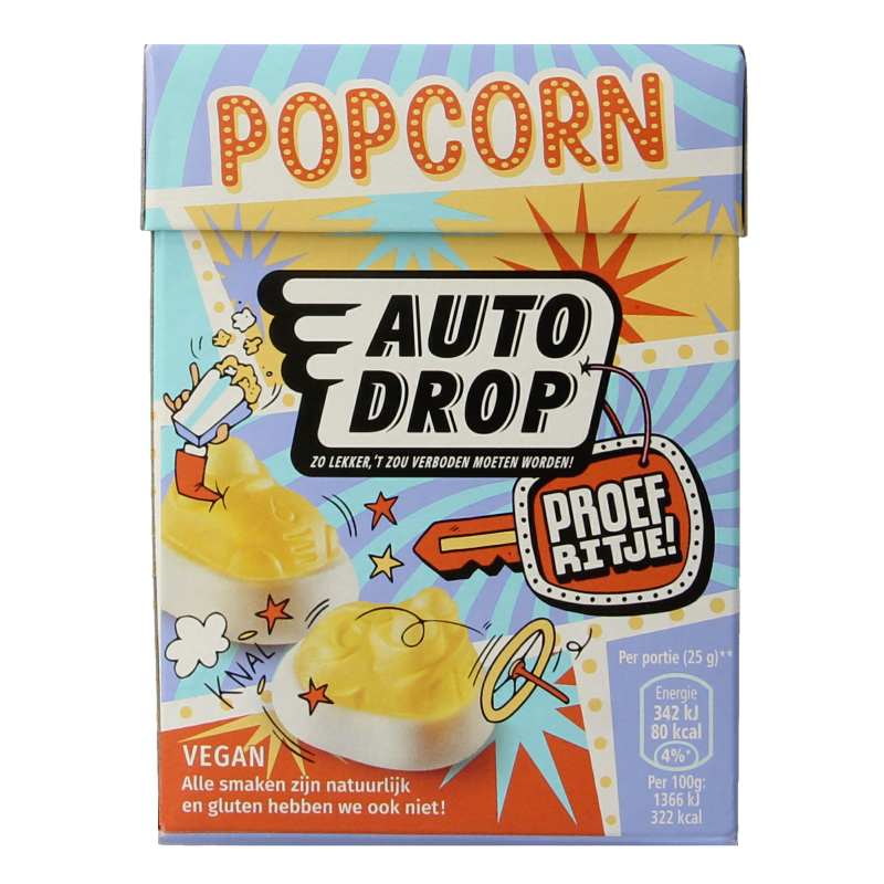 Autodrop Proefritje popcorn 220 Gram