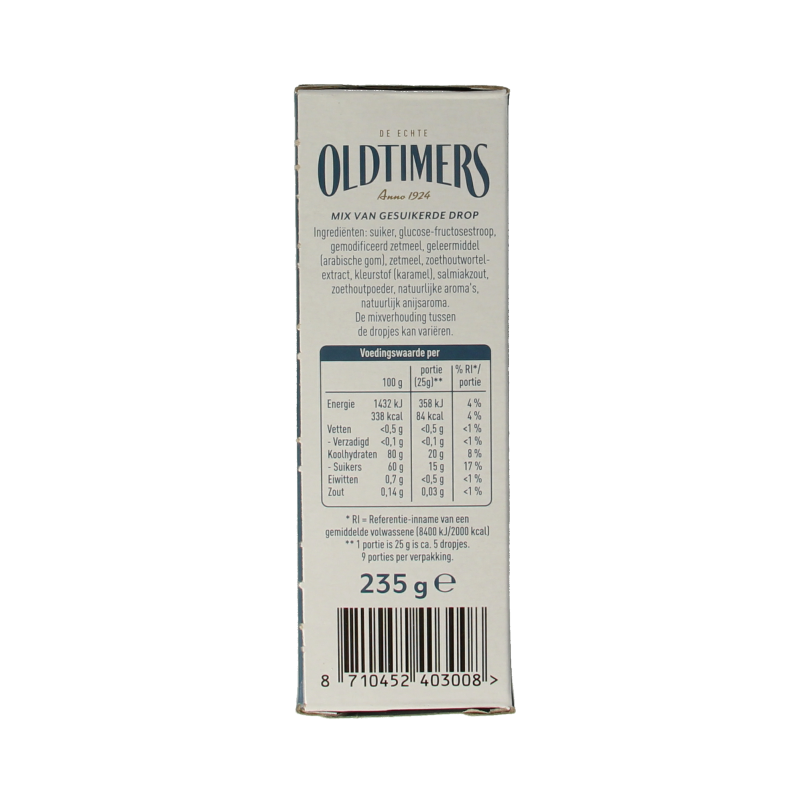 Oldtimers Uitblinkers mix 235 Gram