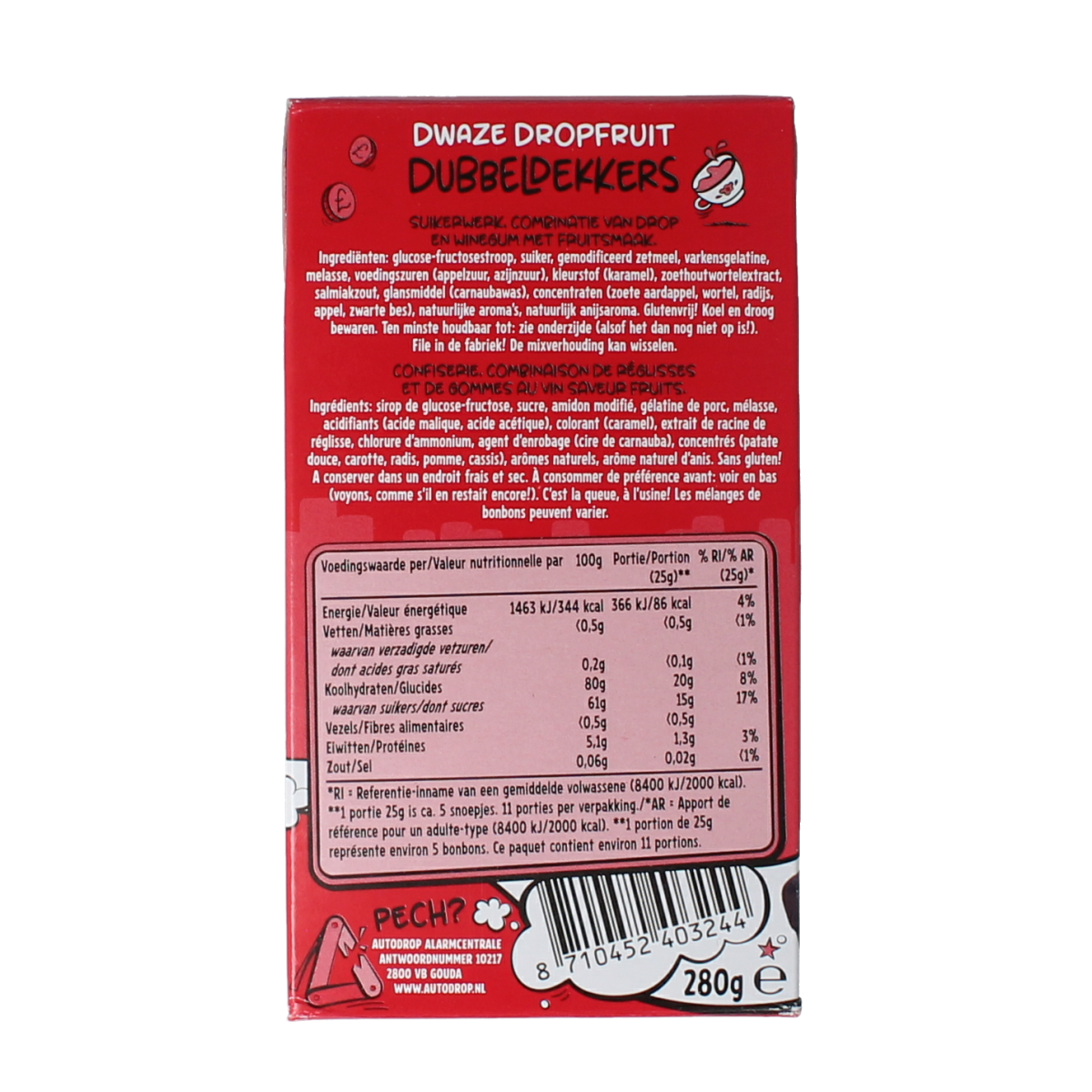 Autodrop Dubbeldekkers 280.00 Gram