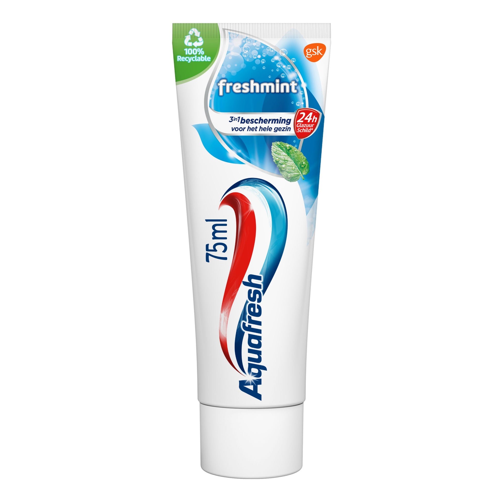 Aquafresh Tandpasta 3-voudige bescherming freshmint 75 Milliliter