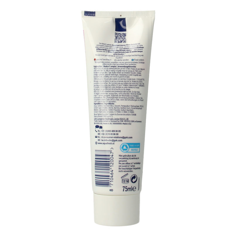 Aquafresh Tandpasta intense white 75 Milliliter