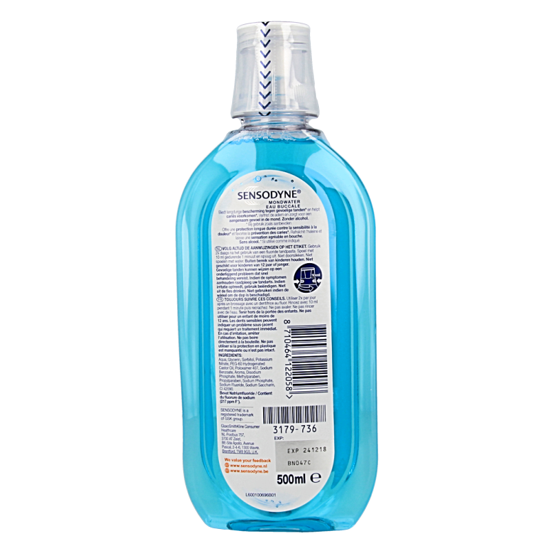 Sensodyne Mondwater fresh & cool 500 Milliliter