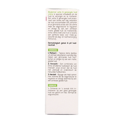Biodermal Vet & gemengde huid creme 50.00 Milliliter