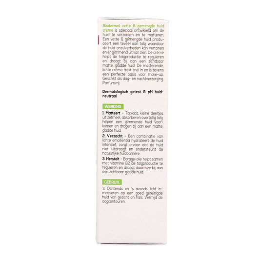 Biodermal Vet & gemengde huid creme 50.00 Milliliter