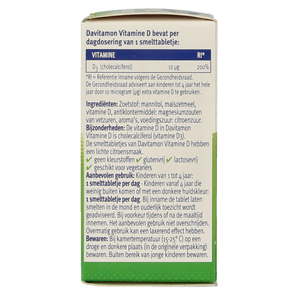Davitamon Vitamine D kind smelttablet 150.00 Tabletten