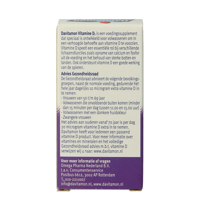 Davitamon Vitamine D volwassenen smelttablet 150.00 Tabletten