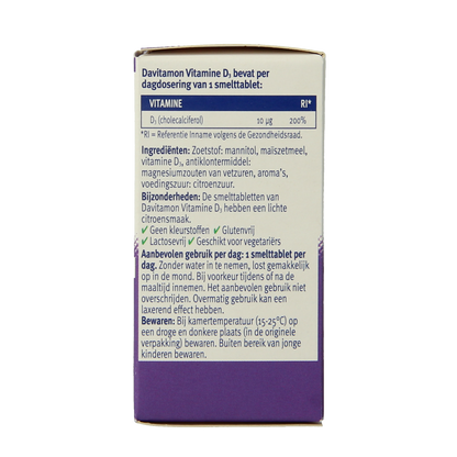 Davitamon Vitamine D volwassenen smelttablet 150.00 Tabletten