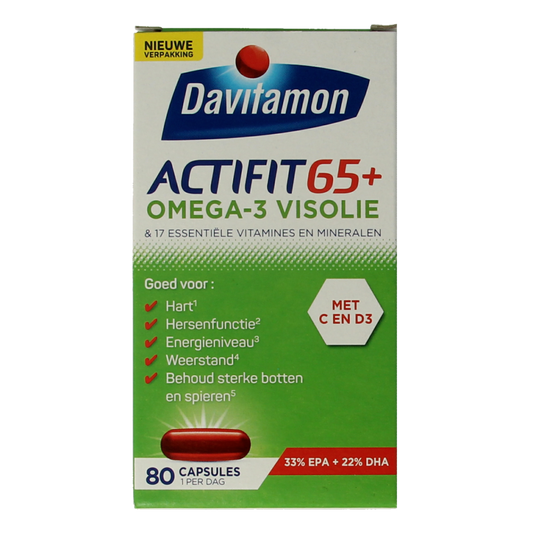 Davitamon Actifit 65+ omega 3 80 Capsules