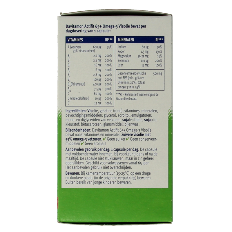 Davitamon Actifit 65+ omega 3 80 Capsules